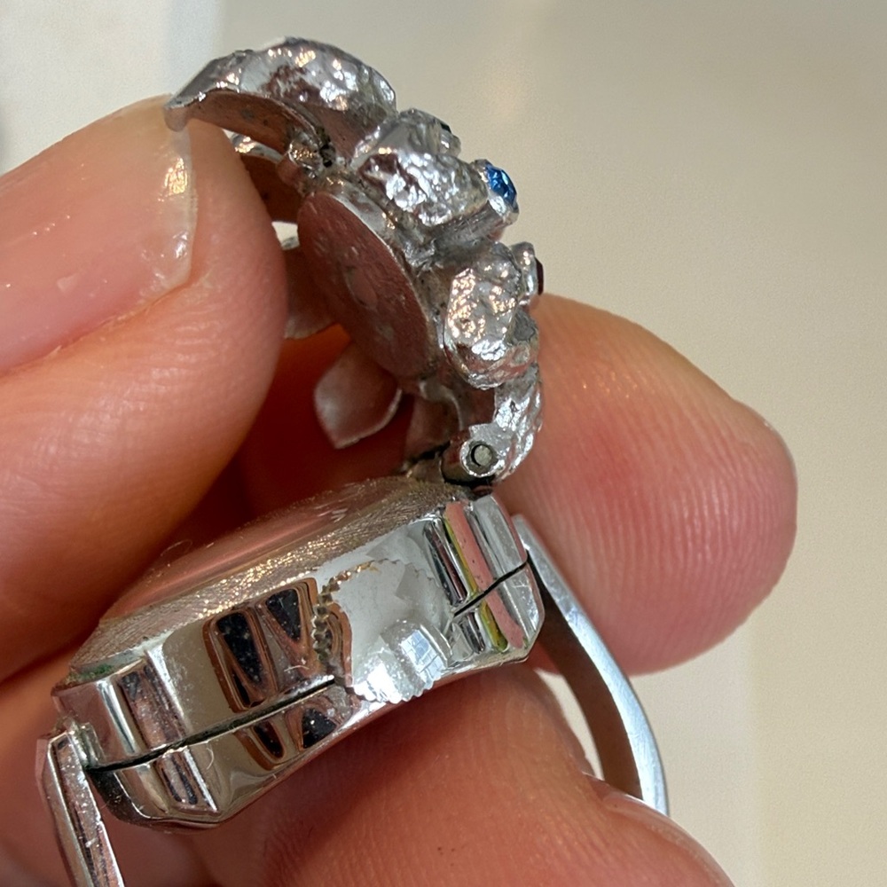 Blita swiss made Women's Watch ring with Jewel Accents - Picture 6 of 11